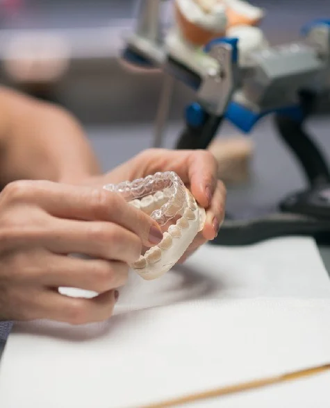 Medical plaster making dental prosthesis Medical plaster making dental prosthesis
